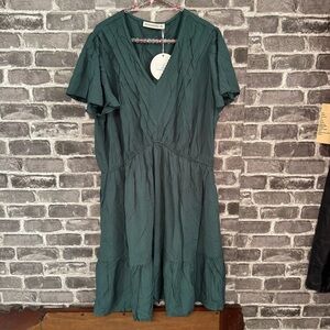 NWT Rustty Dustty mini dress dark green